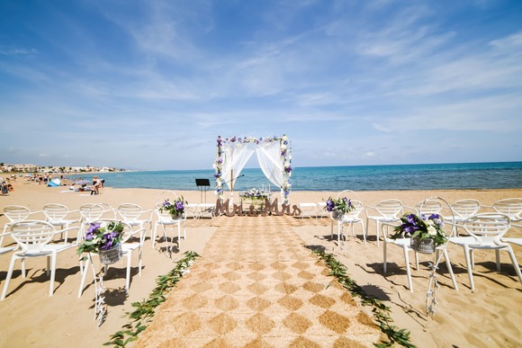 Cerimonia de casamento na praia