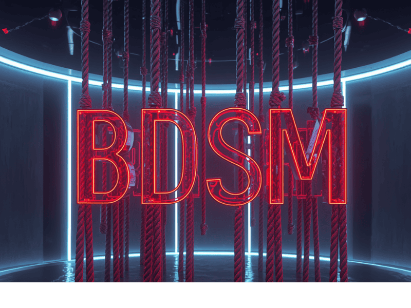 Letras de Led BDSM pendura em cordas